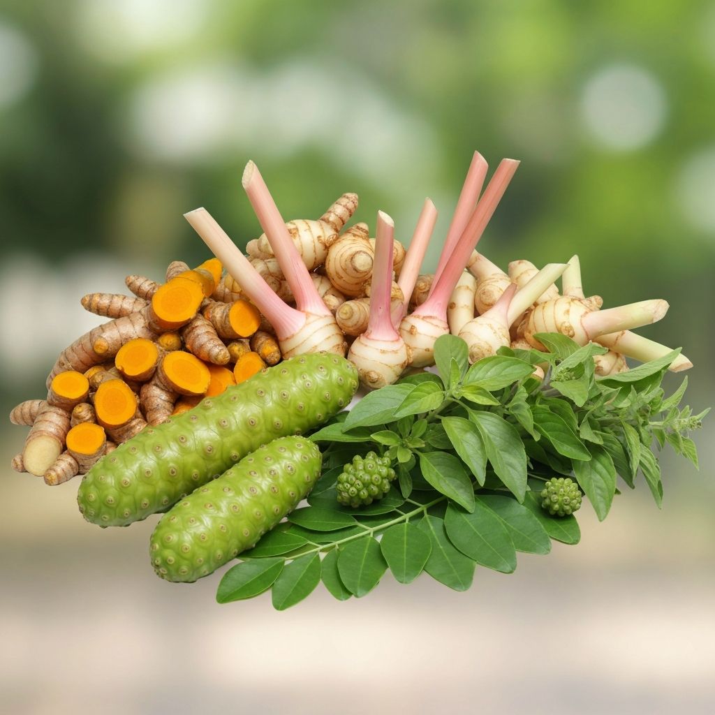Indonesian traditional herbs and roots